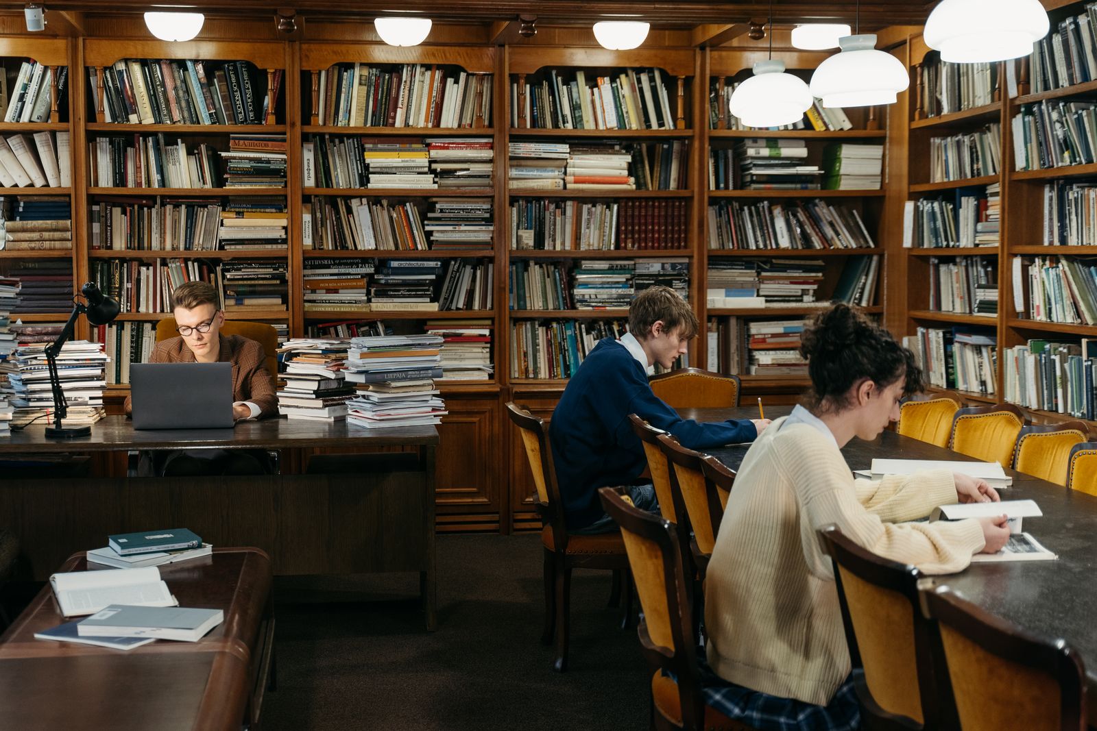 Studenti proučavaju literaturu u biblioteci
